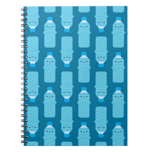 Kawaii waterflessen notitieboek (Voorkant)