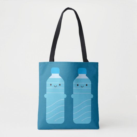 Kawaii waterflessen tote bag (Voorkant)