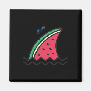 Kawaii Watermeloen Haaienvin Grappige Familie Zome Magneet