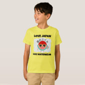 Kawaii WATERMELOEN LOVE JAPAN Schattige Zomerfruit T-shirt (Voorkant volledig)