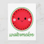Kawaii Watermelon Briefkaart (Voorkant)