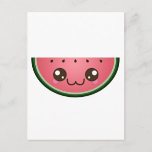 Kawaii Watermelon Briefkaart