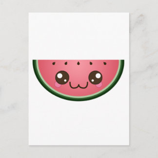 Kawaii Watermelon Briefkaart