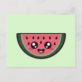 Kawaii Watermelon Briefkaart (Voorkant)
