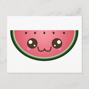 Kawaii Watermelon Briefkaart