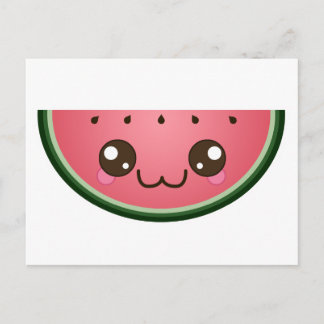 Kawaii Watermelon Briefkaart