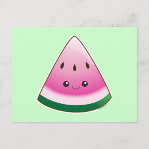 Kawaii Watermelon Briefkaart