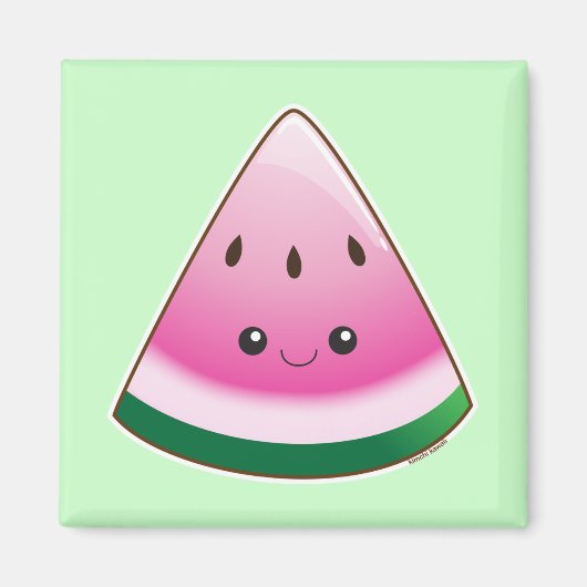 Kawaii Watermelon Magneet (Voorkant)