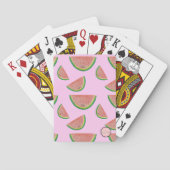 Kawaii Watermelon Pattern Pokerkaarten (Achterkant)