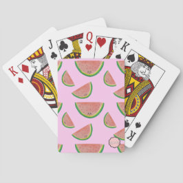 Kawaii Watermelon Pattern Pokerkaarten