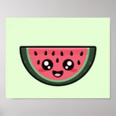 Kawaii Watermelon Poster (Voorkant)