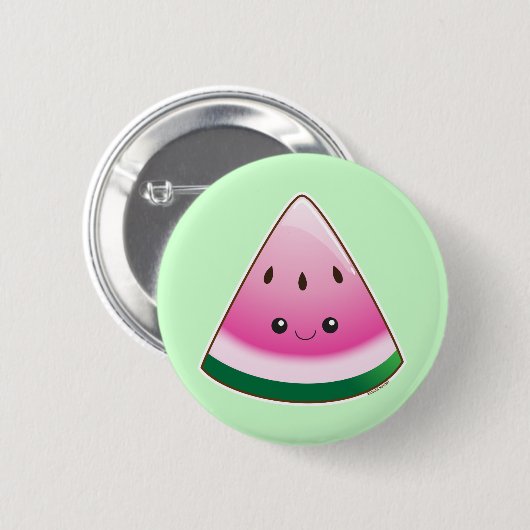 Kawaii Watermelon Ronde Button 5,7 Cm (Voorkant /achterkant)