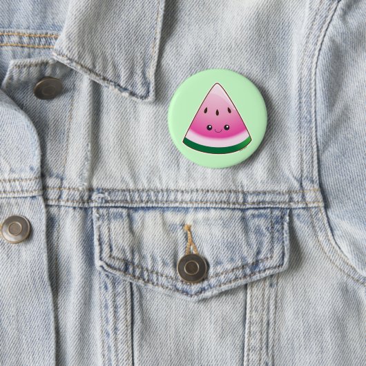 Kawaii Watermelon Ronde Button 5,7 Cm (In situ)
