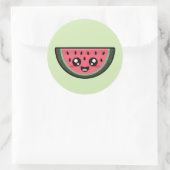 Kawaii Watermelon Ronde Sticker (Tas)