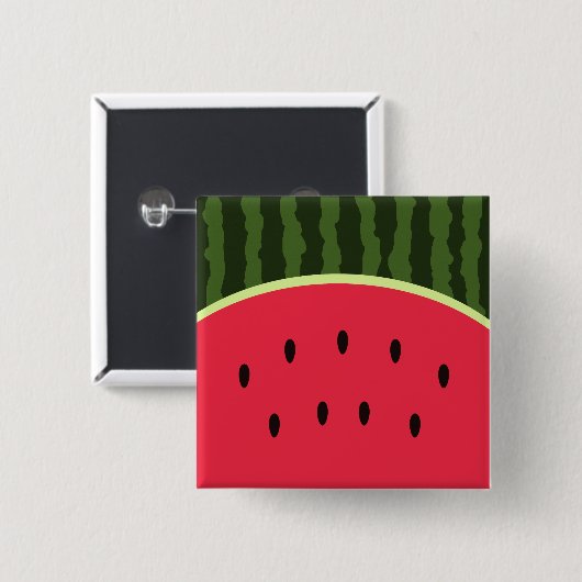 Kawaii Watermelon Round Button (Voorkant /achterkant)