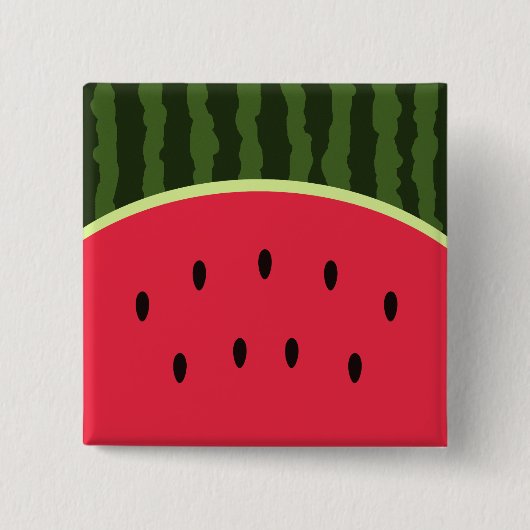 Kawaii Watermelon Round Button (Voorkant)