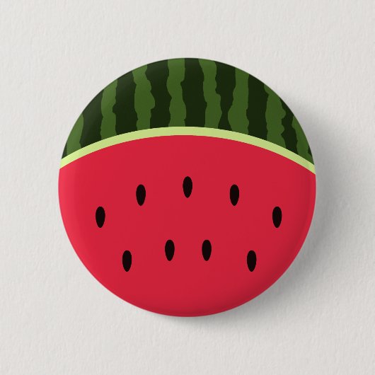 Kawaii Watermelon Round Button (Voorkant)