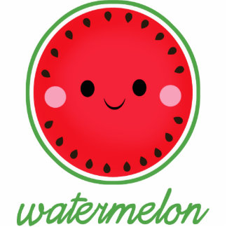 Kawaii Watermelon Staand Fotobeeldje