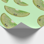 Kawaii Waterverf Kiwi Cadeaupapier (Hoek)