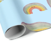 Kawaii Waterverf Rainbow Cadeaupapier (Rol Hoek)