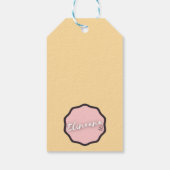Kawaii Waterverf Sinaasappelcadeautags Cadeaulabel (Achterkant)