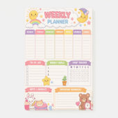 Kawaii Weekplanner Post-it® Notes (Voorkant)