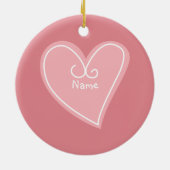 Kawaii weertuin zo schattig meisjes patroon keramisch ornament (Achterkant)