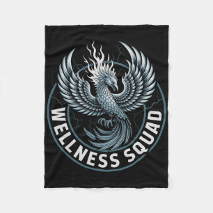 Kawaii Wellness Squad Herstel Revalidatie Rockster Fleece Deken