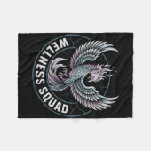 Kawaii Wellness Squad Herstelsquad Nuchterheid Ot Fleece Deken (Voorkant (Horizontaal))
