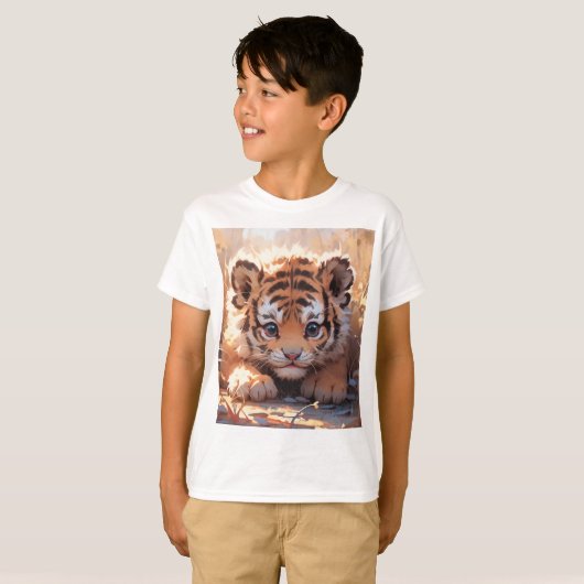 Kawaii welpen t-shirt (Voorkant volledig)