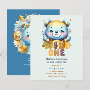 Kawaii WILD ONE 1e verjaardag jongens BEER Bosland
