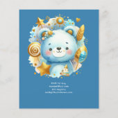 Kawaii WILD ONE 1e verjaardag jongens BEER Bosland (Achterkant)