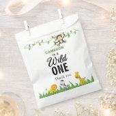 Kawaii Wild One Birthday Safari Oerwoud Animals Bedankzakje (Geknipt)