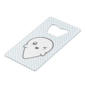 Kawaii Winking Ghost Bottle Opener Creditkaart Flessenopener (Voorkant Gekanteld)