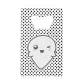 Kawaii Winking Ghost Bottle Opener Creditkaart Flessenopener (Voorkant)