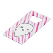 Kawaii Winking Ghost Bottle Opener Creditkaart Flessenopener (Voorkant Gekanteld)