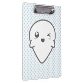 Kawaii Winking Ghost Clip Board Klembord (Rechts)