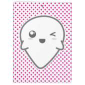 Kawaii Winking Ghost Clip Board Klembord (Achterkant)