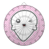 Kawaii Winking Ghost Dart Board Dartbord (Voorkant)
