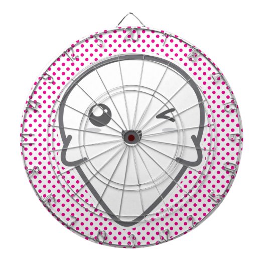 Kawaii Winking Ghost Dart Board Dartbord (Voorkant)