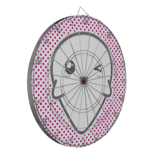 Kawaii Winking Ghost Dart Board Dartbord (Voorkant Links)