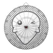 Kawaii Winking Ghost Dart Board Dartbord (Voorkant)