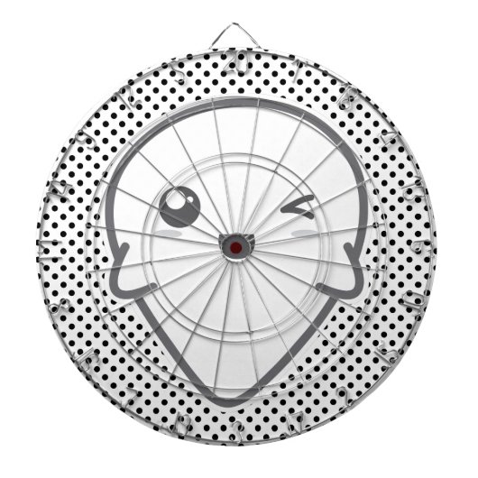 Kawaii Winking Ghost Dart Board Dartbord (Voorkant)