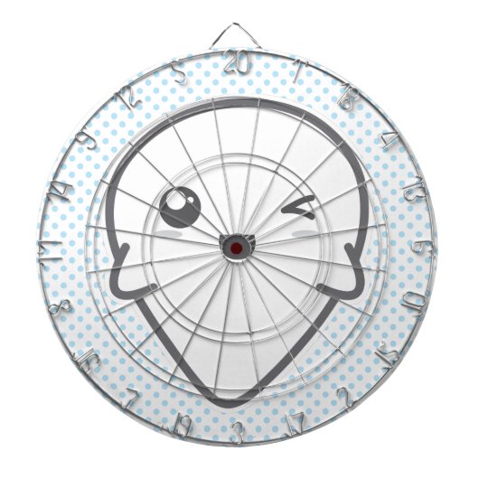 Kawaii Winking Ghost Dart Board Dartbord (Voorkant)