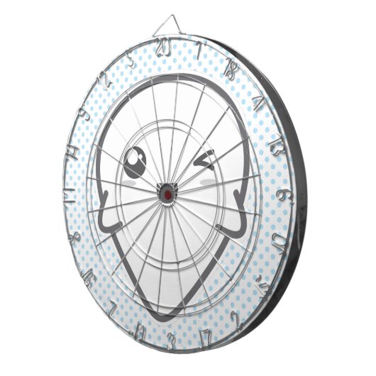 Kawaii Winking Ghost Dart Board Dartbord (Voorkant Rechts)