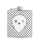 Kawaii Winking Ghost Flask Heupfles (Voorkant)