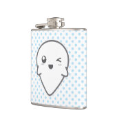 Kawaii Winking Ghost Flask Heupfles (Links)