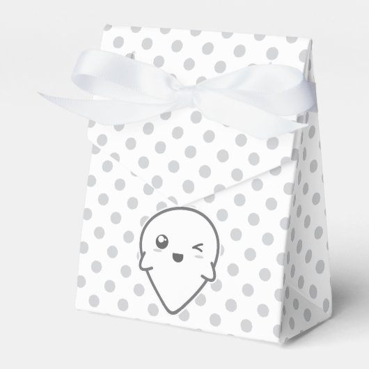 Kawaii Winking Ghost Gift Box Bedankdoosjes (Voorkant Zijde)