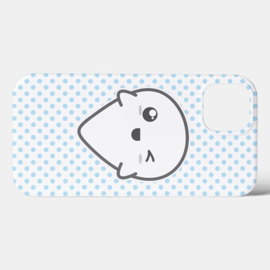 Kawaii Winking Ghost iPad Mini Case (Achterkant (horizontaal))
