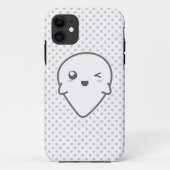 Kawaii Winking Ghost iPhone Case (Achterkant)